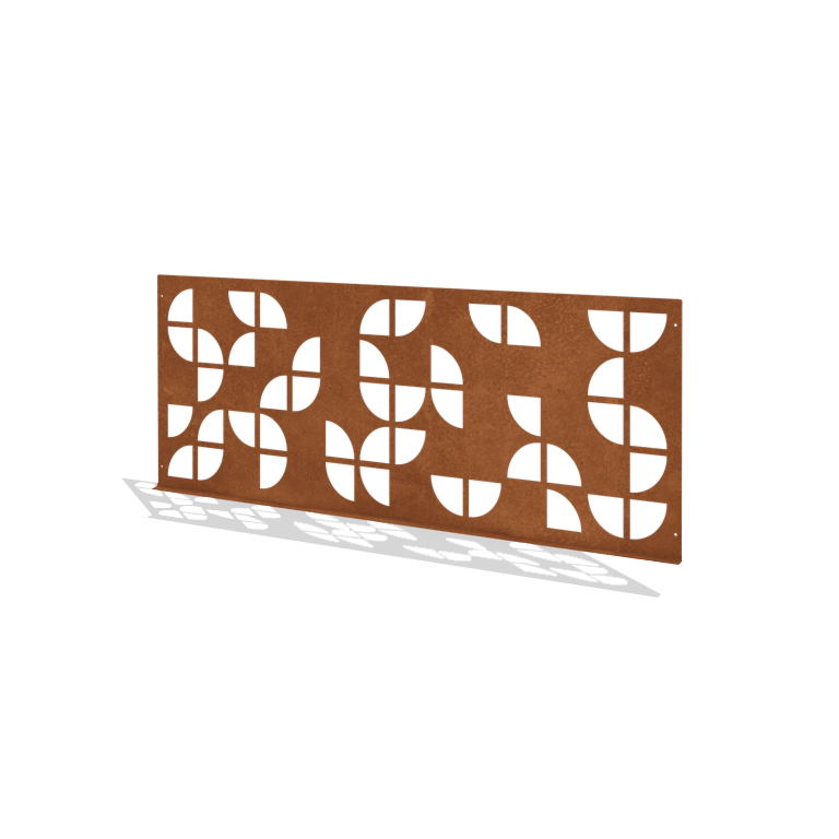Okrasna ograja za vrt iz jekla corten G 149 x 60 cm