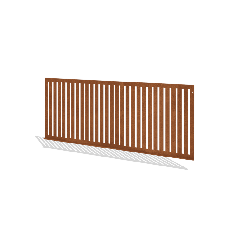 Okrasna ograja za vrt iz jekla corten S 149 x 60 cm