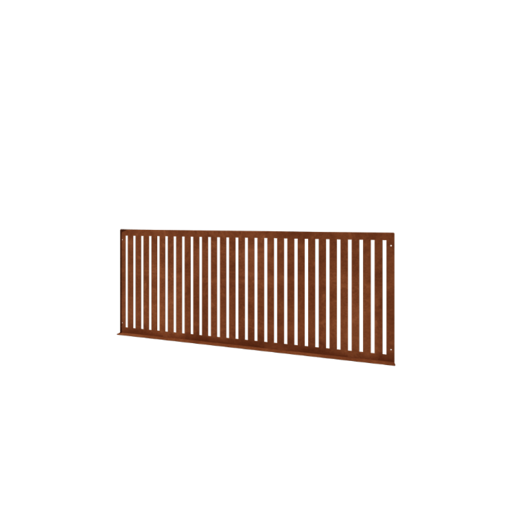 Corten jeklena okrasna ograja S - Panel - 149 x 3 x 60 cm