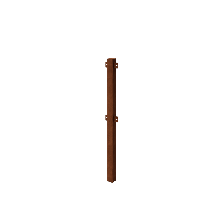Corten jeklena okrasna ograja - Vmesni steber - 110 cm Corten jeklena okrasna ograja - Vmesni steber - 110 cm
