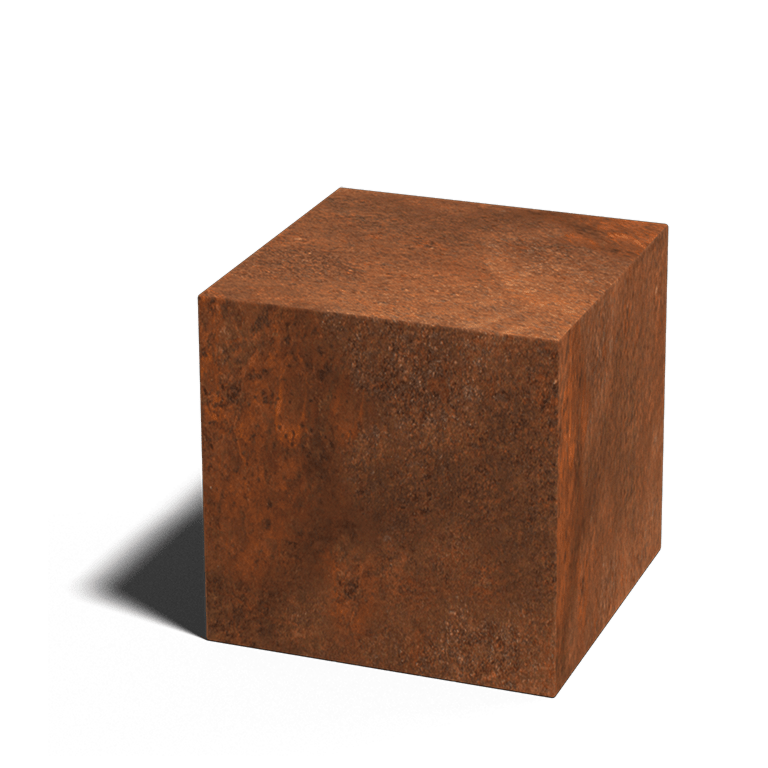 Podstavek iz jekla corten Ohio 40 x 40 x 40 cm