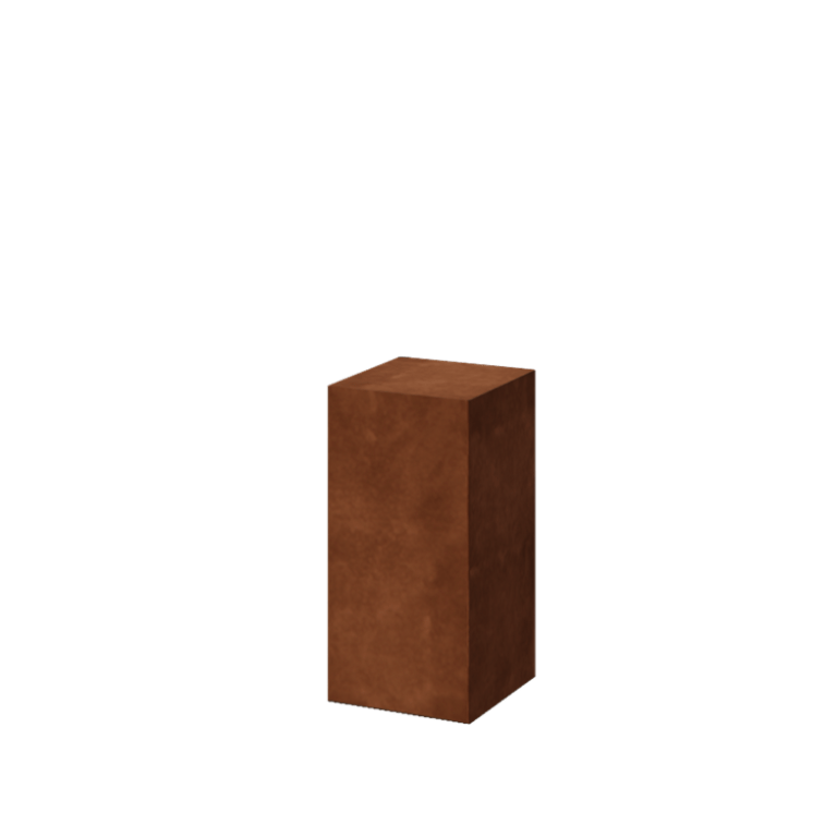 Podstavek iz jekla corten Ohio 30 x 30 x 60 cm