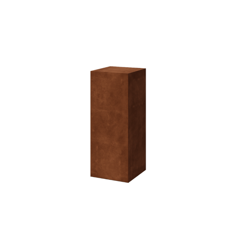 Corten jekleni podstavek - Ohio - 40 x 40 x 100 cm