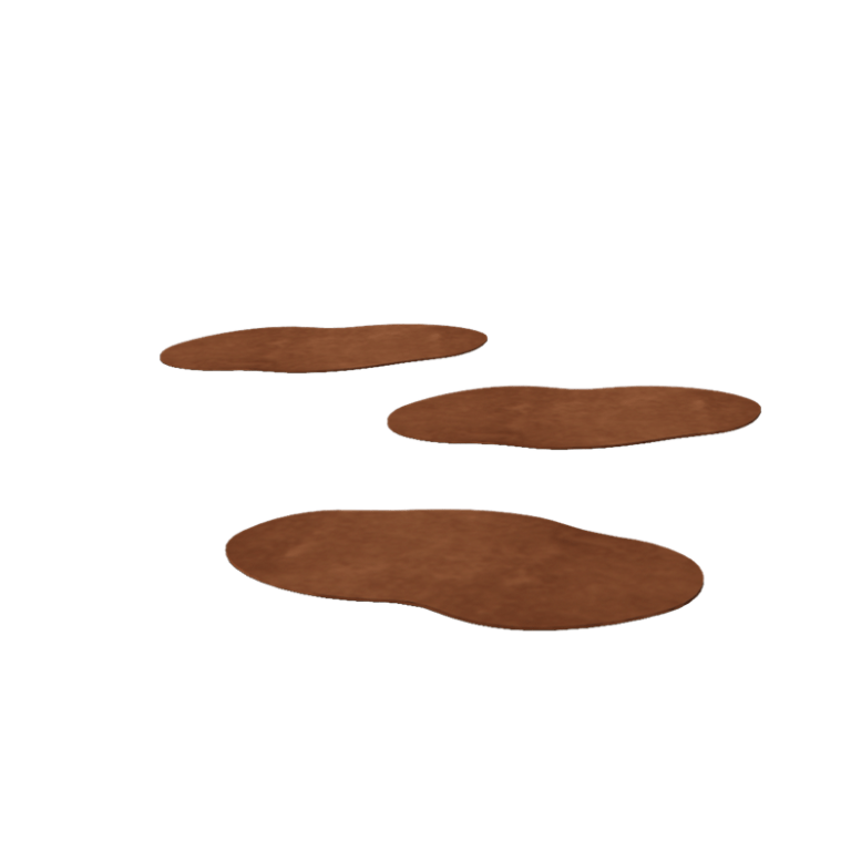 Corten jeklena stopna plošča - Organski - 50 x 25 cm