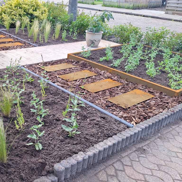 Pohodna plošča iz jekla corten Pravokotnik 60 x 25 cm