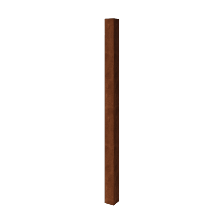 Corten jekleni ograjni stebriček - 12 x 12 x 200 cm