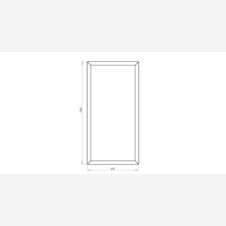 Korito za rože iz jekla corten Teksas 60 x 120 cm