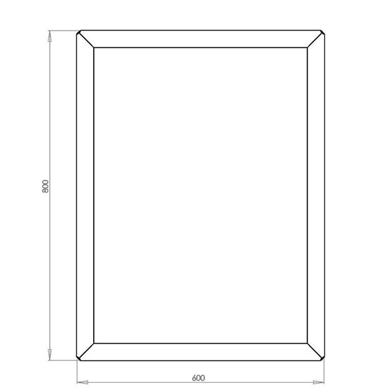 Korito za rože iz prašno barvanega jekla Texas 60 x 80 cm