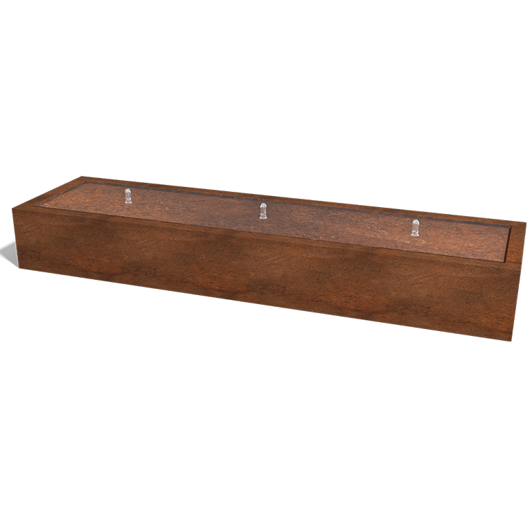 Fontana iz jekla corten 300 x 80 x 40 cm