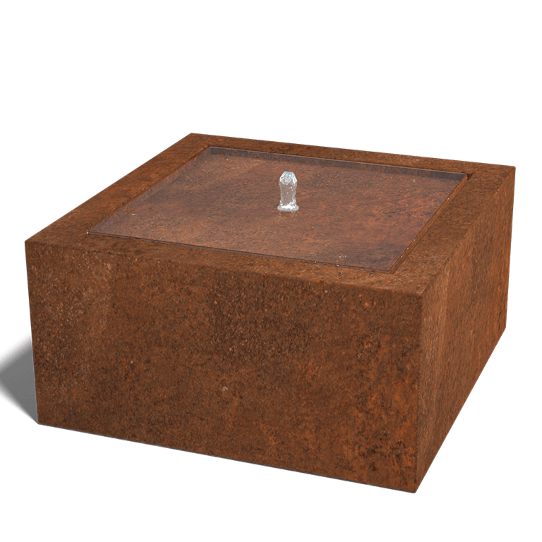 Fontana iz jekla corten 80 x 80 x 40 cm