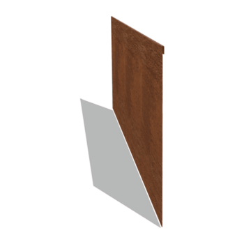 Obrobe za gredice iz jekla corten sploščeno 45 cm (dolžina 150 cm)