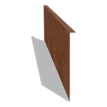 Obrobe za gredice iz jekla corten pod kotom 34 cm (dolžina 150 cm)