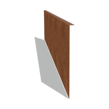 Obrobe za gredice iz jekla corten pod kotom 45 cm (dolžina 240 cm)