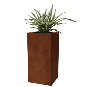 Korito za rože iz jekla corten Miami 30 x 30 cm