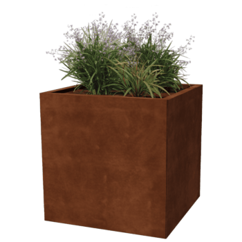 Korito za rože iz jekla corten Miami 70 x 70 cm