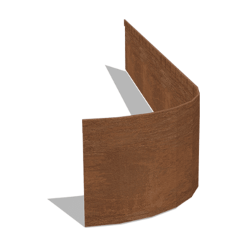 Obrobe za gredice iz jekla corten sploščeno FLEX 23 cm (dolžina 150 cm)