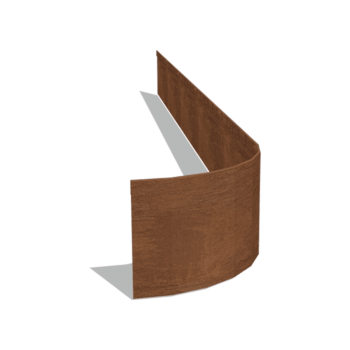 Obrobe za gredice iz jekla corten sploščeno FLEX 23 cm (dolžina 240 cm)