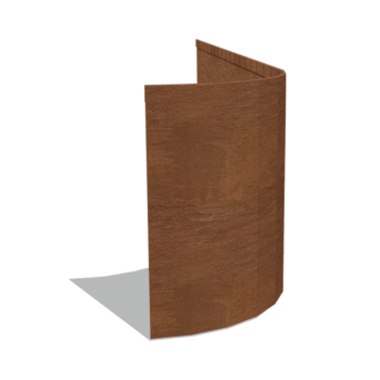 Obrobe za gredice iz jekla corten sploščeno FLEX 45 cm (dolžina 150 cm)