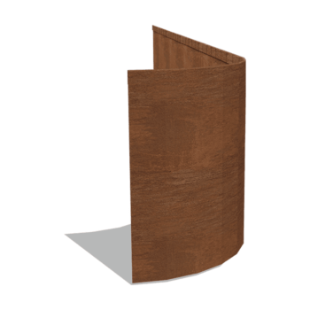 Obrobe za gredice iz jekla corten sploščeno FLEX 45 cm (dolžina 240 cm)