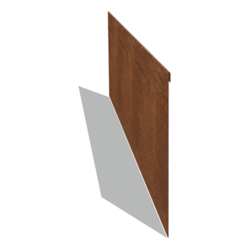Obrobe za gredice iz jekla corten sploščeno 35 cm (dolžina 150 cm)