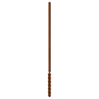 Stojalo iz jekla corten ravno podporni zatič s 190 x 6 x 3 cm