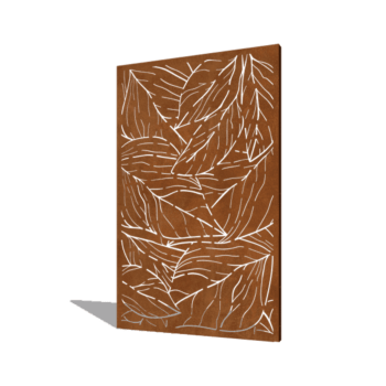 Vrtna plošča iz jekla corten listi 120 x 6 x 190 cm