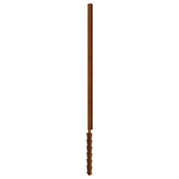 Stojalo iz jekla corten podporni zatič kotiček s 190 x 6 x 6 cm