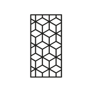 Kovinski stenska dekoracija Geometrijske oblike 2.0