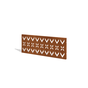Vrtna ograja iz jekla corten H ploščo V 120 x 47,5 cm