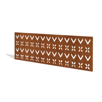 Vrtna ograja iz jekla corten H ploščo V 180 x 63,3 cm