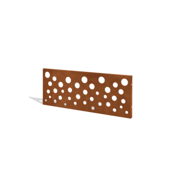 Vrtna ograja iz jekla corten H ploščo B 120 x 47,5 cm