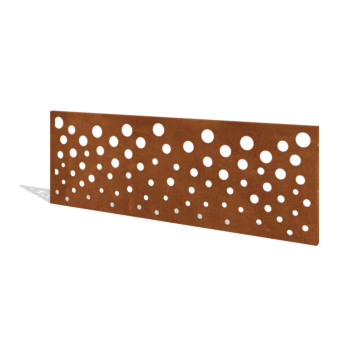 Vrtna ograja iz jekla corten H ploščo B 180 x 63,3 cm