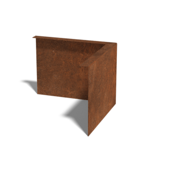 Obrobe za gredice iz jekla corten pod kotom 22 cm zunanji kot