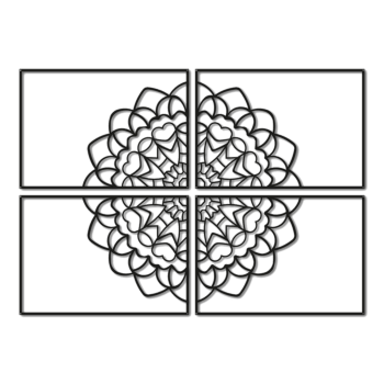 Kovinska stenska dekoracija Mandala *OP=OP