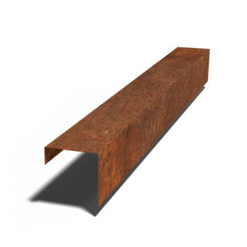 U profil iz jekla corten 15 x 15 x 5 cm (dolžina 150 cm)