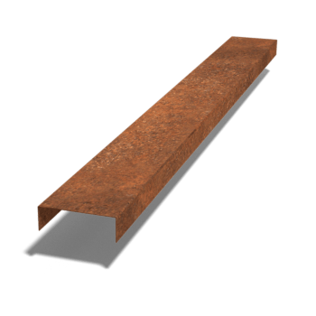 U profil iz jekla corten 5 x 15 x 5 cm (dolžina 150 cm)