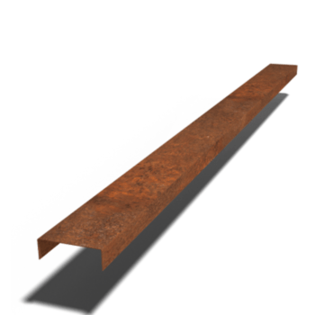 U profil iz jekla corten 5 x 15 x 5 cm (dolžina 240 cm)