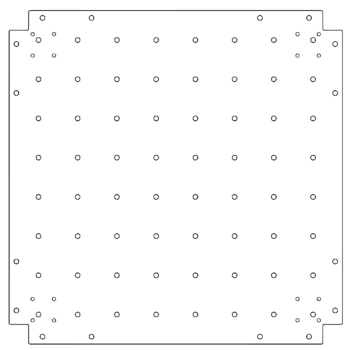 Osnovna plošča pocinkano jeklo 70 x 70 cm