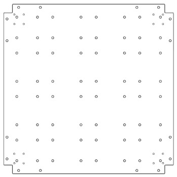 Osnovna plošča pocinkano jeklo 80 x 80 cm