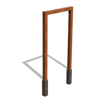 Pergola iz jekla corten ravno 150 cm
