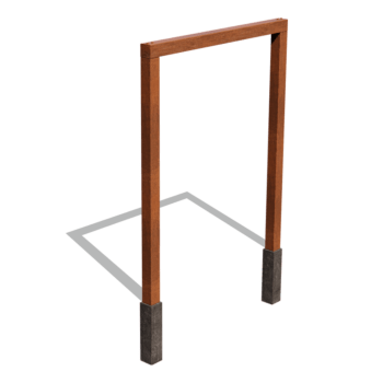 Pergola iz jekla corten ravno 200 cm