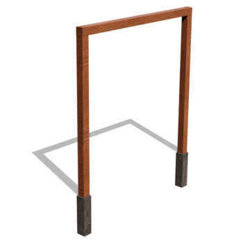 Pergola iz jekla corten ravno 250 cm