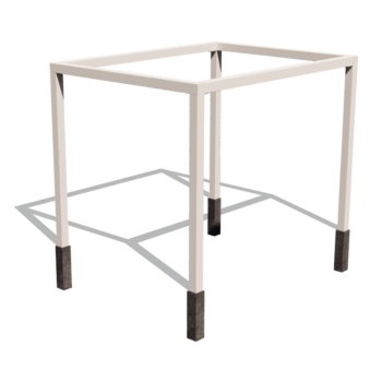 Pergola iz prašno barvanega jekla nastavitev kvadrat 324 x 250 cm