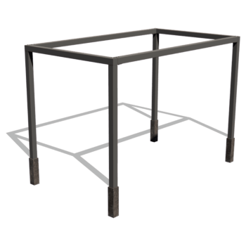 Pergola iz prašno barvanega jekla nastavitev kvadrat 424 x 250 cm