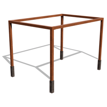 Pergola iz jekla corten nastavitev kvadrat 424 x 300 cm