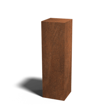 Podstavek iz jekla corten Ohio 30 x 30 x 100 cm