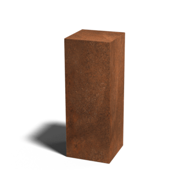 Podstavek iz jekla corten Ohio 30 x 30 x 80 cm