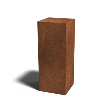 Podstavek iz jekla corten Ohio 40 x 40 x 100 cm