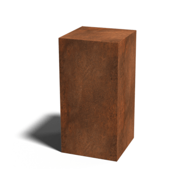 Podstavek iz jekla corten Ohio 40 x 40 x 80 cm