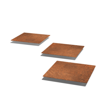 Pohodna plošča iz jekla corten Kvadrat 30 x 30 cm